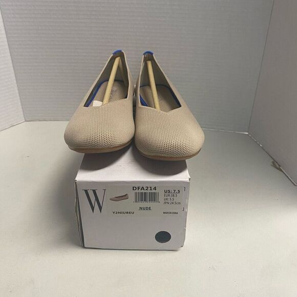 DREAM PAIRS Women’s Flats Slip On Gold Shoes Pointed Toe Size 7.5 New With Tags - Picture 5 of 11